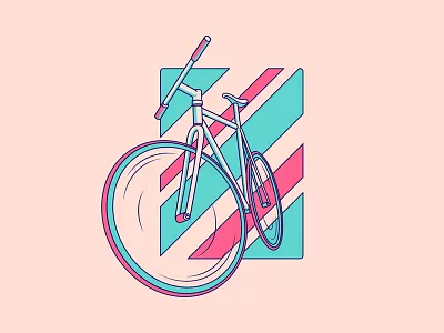 Bike Stuff! bicycle bike month biking design illustration vector