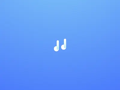 Note headphones music note logo