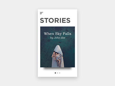 Blog Page - Mobile articles blog design mobile page stories typo ui