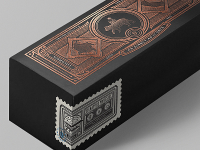 TB&TB Box Packaging Detail box coffee copper foil etching label mockup packaging roasters