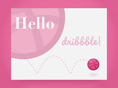 Hello Dribbble! debut dribbble hello