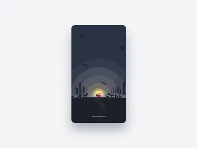 Little Red Riding Hood fairy tale portrait