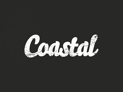 Coastal coastal logo typography