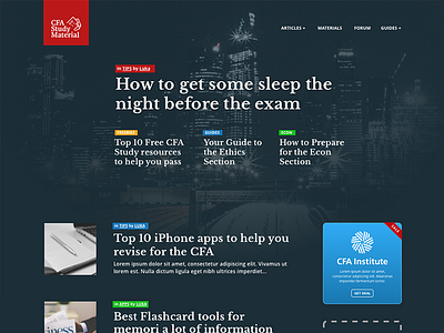 Dark Blog blog dark layout site ui web website