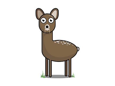 Chinese Water Deer Illustration animal art deer illustration modern vector