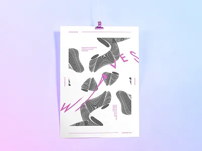 Waves - Tutorial abstract digital illustration illustration poster typography waves