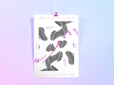 Waves - Tutorial abstract digital illustration illustration poster typography waves