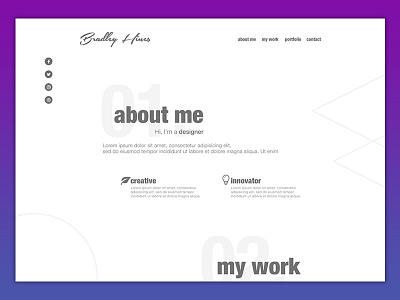 Personal Website minimal personal simplicity website