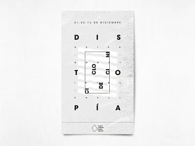 Distopía book cine cover distopia editorial fadu layout typography uba