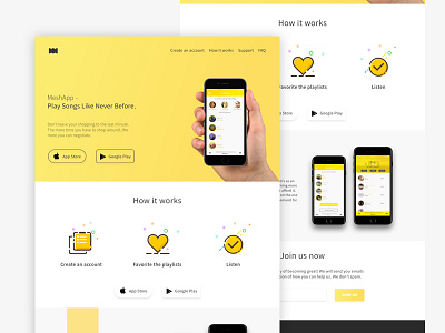 Flat mobile app landing page #free app flat free freebie landing mobile page sketch vector