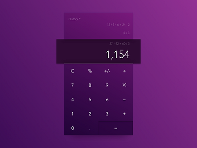 DailyUI #004—Calculator calculator challenge ui