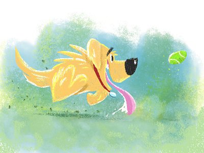 BALL!! character design dog dug illustration