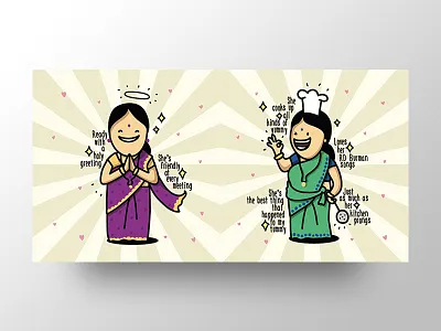 Women's Day Greetings - 02 card cartoon celebration character daughter design friend greetings happy mother sister women