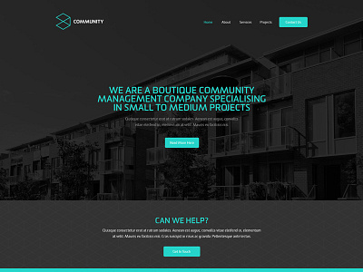 Community Home Page branding ui ux web design