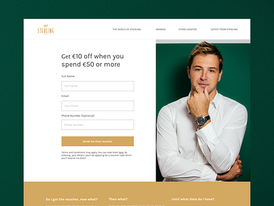 Voucher Landing Page form landing page voucher watches