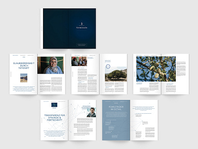 Beiersdorf Annual Report Redesign – 2 annual blue editorial graphic design layout magazine mockup photography print report reporting typography