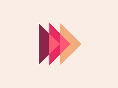 Triangles brand branding colours equality feminism icon logo minimal triangles vector