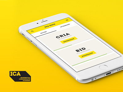 ICA Quiz app design cards design flat graphic graphic design ica quiz interface quiz ui ux