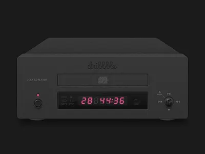 dribbble CD player cd dark dribbble icon player