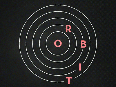 Orbit graphic design texture typography