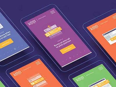 Kijiji Performance - Mobile Presentation brand case study client design interface mobile portfolio responsive showcase slider ui