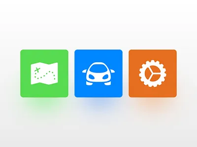 Primary Icons for MileEyes car cog icons map settings