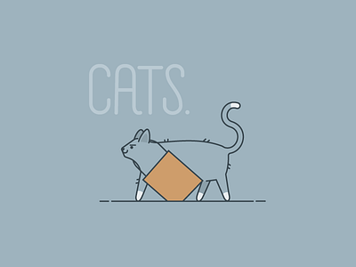 Day 149: Cats. bag cats good day vector