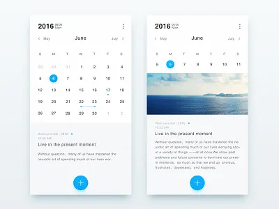 Calendar application