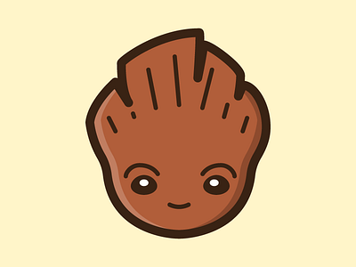Cute Baby Groot Icon baby groot character design cute groot guardians of the galaxy icon kawaii