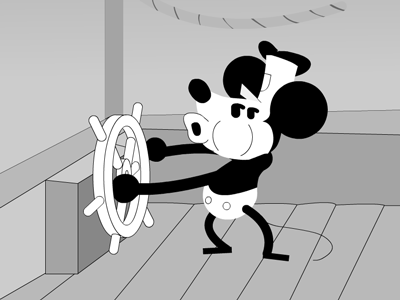 Mickey boat 2d animation mickey