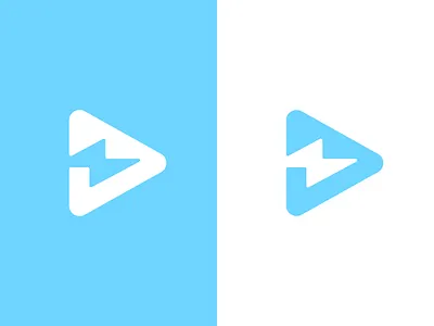 Bolt Logo Design - Arrow, Bolt, Lightning, Negative Space blue bolt bolt logo brand branding clever logo custom logo design electricity icon lightning logo logo design logodesign logotype loog lgoo lgo negative space negative space logo symbol voltage