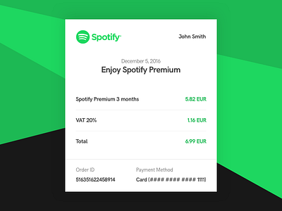 DailyUI - Day 17 | Receipt app dailyui day17 email interface receipt ui ux