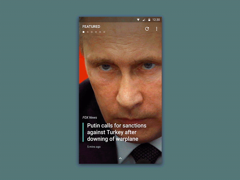 News App android design app design material design motion design news app pixate