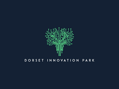 Technology park logo brand circuit icon identity innovation logo mark minimal park symbol tech technology