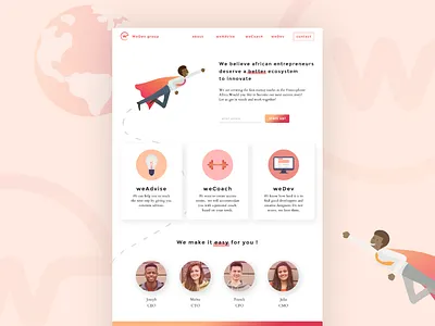 Landing page illustration landing page ui webdesign