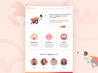 Landing page illustration landing page ui webdesign