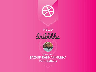 Hurrah ! i won the dribbble clean design corporate identity design dribble hello dribble invitation invitation card logo stationary design