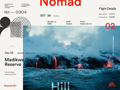 Nomad Hill Brand Board brand identity littmann mid century nomad hill pattern