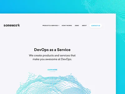 somework 💼 blue clean design devops fff gradient mikleo ops web work