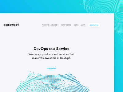 somework 💼 blue clean design devops fff gradient mikleo ops web work