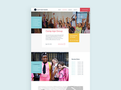 Kids Camp Template camp digital grid modern responsive web design website