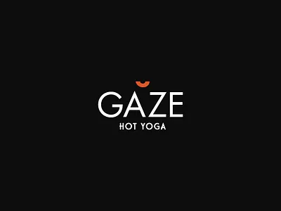 Yoga Logo : Gaze Hot Yoga brand brand design clean hot yoga icon logo modern small business yoga