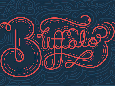 Buffalo Script buffalo etched etching hand lettering lettering new york script typography