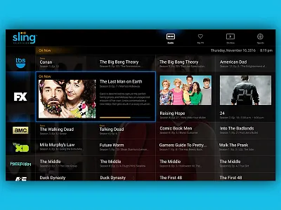 TV Interface concept interface television tv ui ux