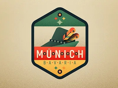 Munich badge fedora germany munich oktober fest