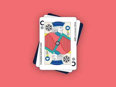 Jack of Cloud cards illustration jack las vegas playing cards sticker