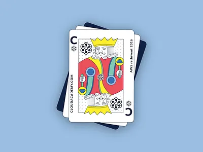 King of Cloud cards illustration king las vegas playing cards sticker