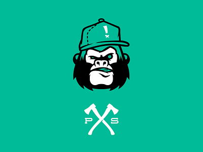 Grrrrilla branding logo mascot