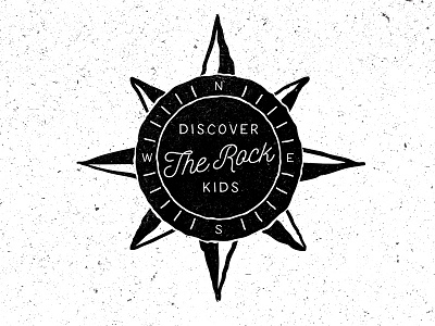 Sketchy Outdoors Logo black and white compass grunge logo logo design minimal outdoors simple