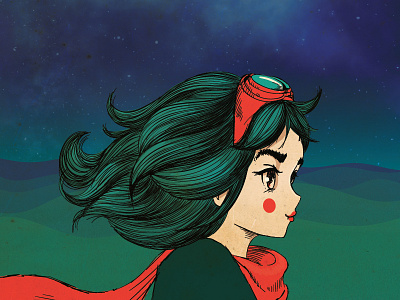 Mad brand drawing illustration woman